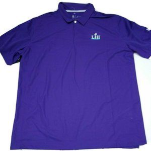 NWT Nike Super Bowl LII 52 Dri Fit Golf Polo Shirt